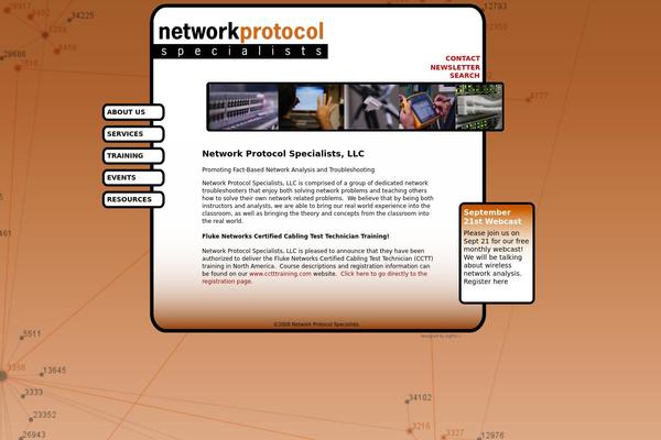 networkprotocolspecialists.com site used 2col_fixed_right