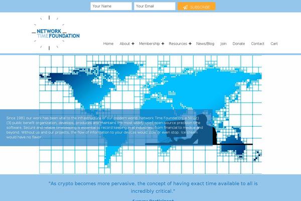 network-time-foundation theme websites examples