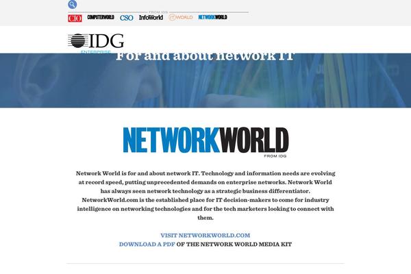 networkworldmediakit.com site used Idge