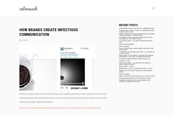 Divi theme site design template sample