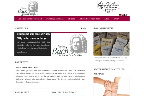 neue-bachgesellschaft.de site used Bach