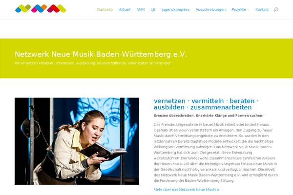 neuemusikbw.com site used Divichildtheme