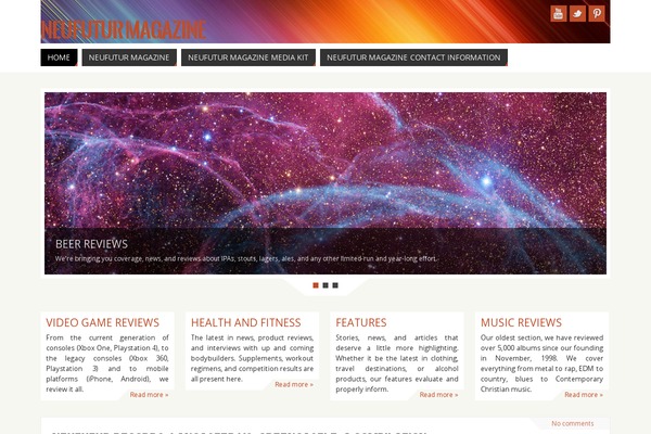 Purea Magazine theme site design template sample