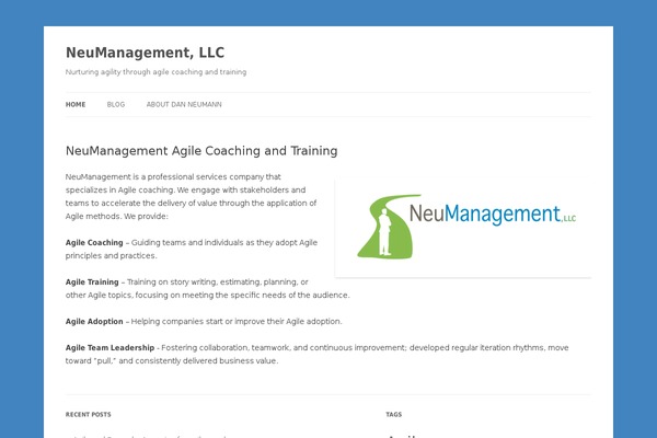 Twenty Twelve theme site design template sample