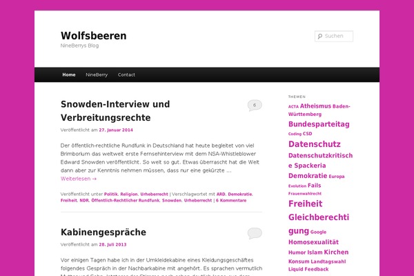 Twenty Eleven theme site design template sample