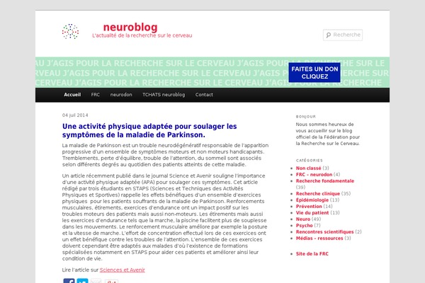 neuroblog.fr site used Neuroblog