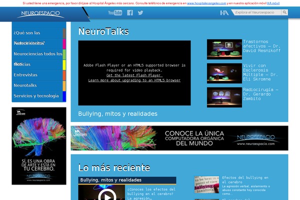 Neuro theme site design template sample