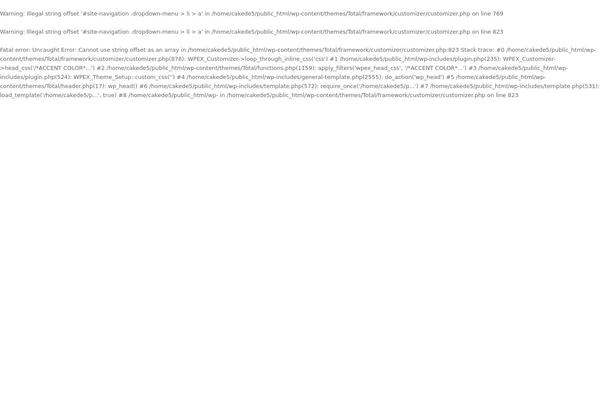 Total theme site design template sample