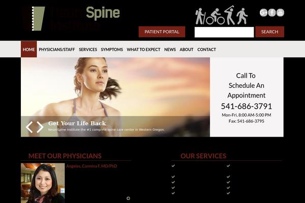 neurospine theme websites examples