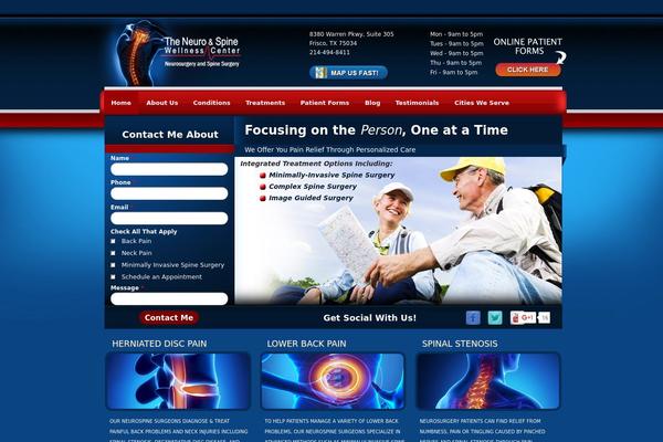 neurospinewellnesscenter.com site used Neurospine