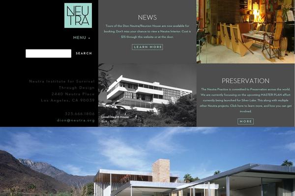 Neutra theme site design template sample
