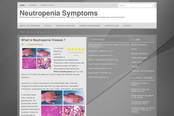 neutropeniasymptoms.com site used Neutropeniasymptoms