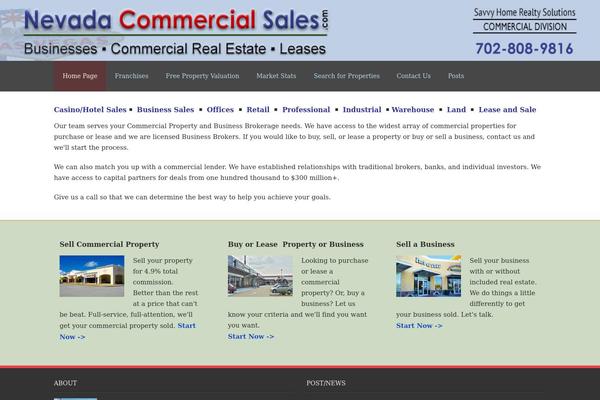 nevadacommercialsales.com site used Minamaze (Pro)