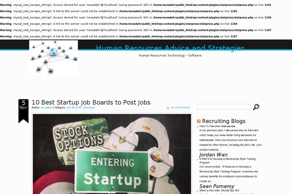 WordPress website example screenshot