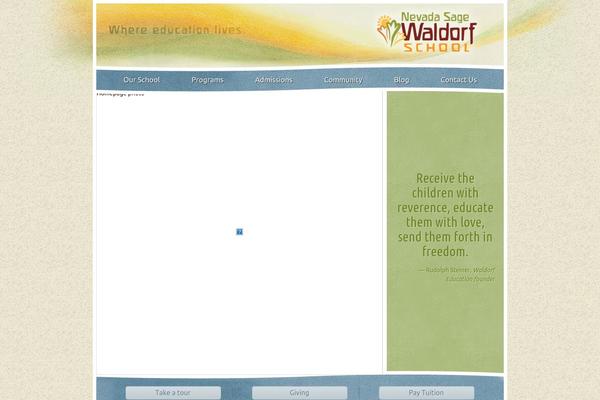 Waldorf theme site design template sample