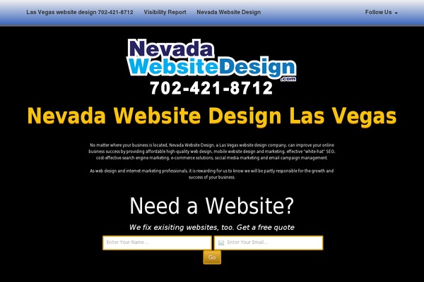 nevadawebsitedesignlasvegas.com site used Videoeffectspress