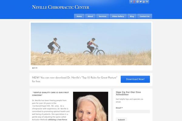 nevillechiropractic.com site used Barely Corporate