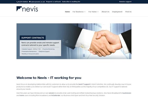 WordPress website example screenshot