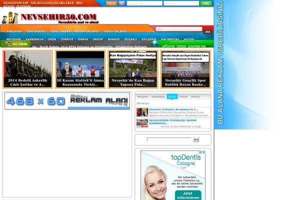nevsehir50.com site used Mbtasarim Haber V4
