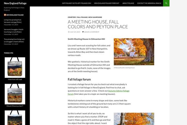 Twenty Fourteen theme site design template sample