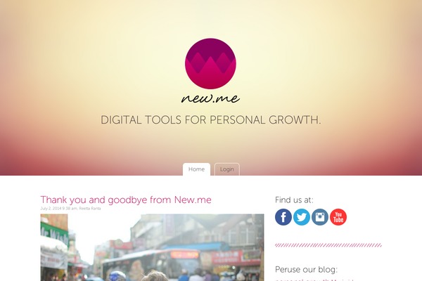 new.me site used Newme