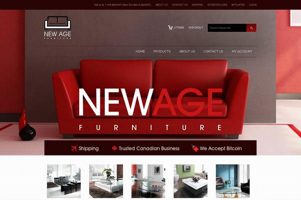 Newage theme site design template sample