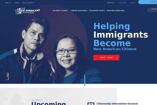 newamericanscampaign.org site used Newamericans