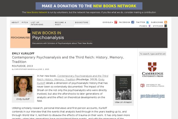 newbooksinpsychoanalysis.com site used Secretum