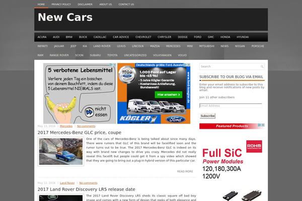 newcars2017.com site used Carins
