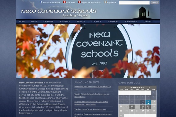 newcovenantschools.org site used Ncs2010