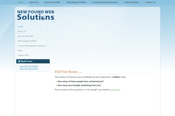 newfoundwebsolutions.net site used Nfws