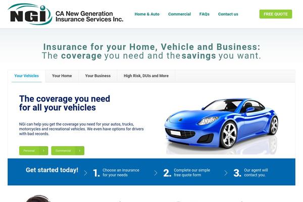 WordPress website example screenshot