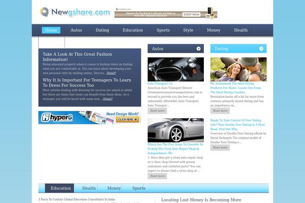 WordPress website example screenshot