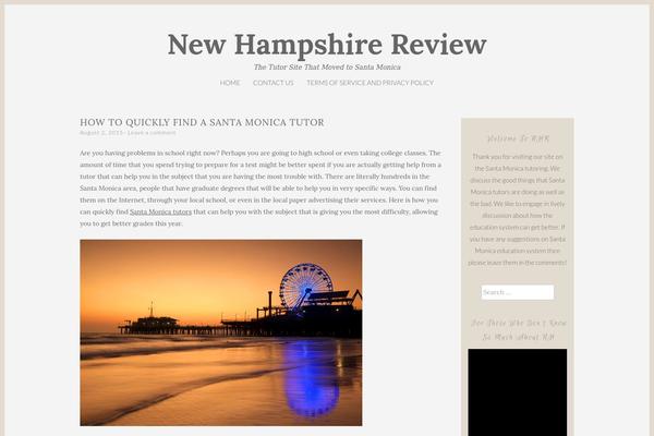 Gump theme site design template sample