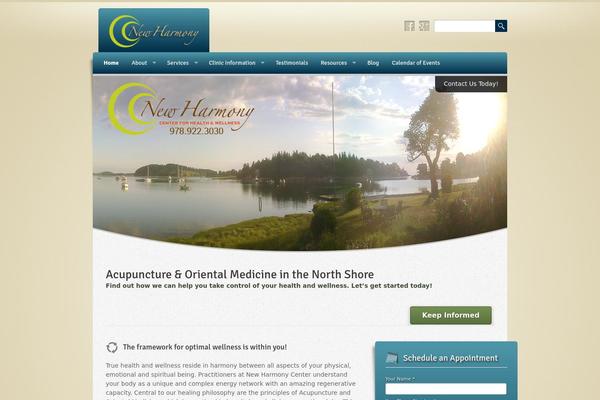 Wellness theme site design template sample