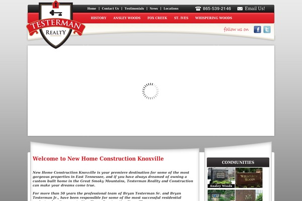 newhomeconstructionknoxville.com site used Testermanrealty