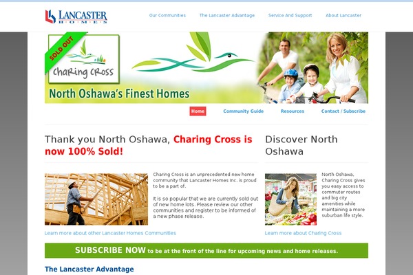newhomesoshawa.ca site used Websherpa-lancaster-homes