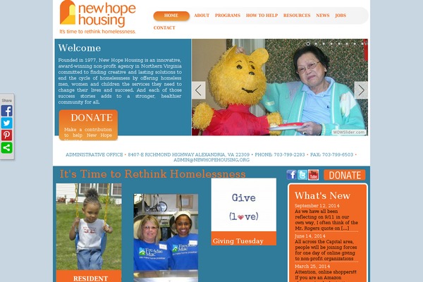Newhope theme site design template sample