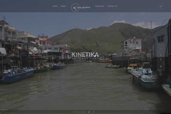 Kinetika theme site design template sample