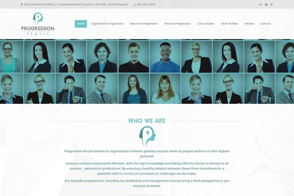 The7 theme site design template sample