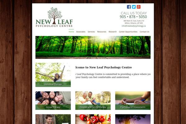 newleafpsychology.ca site used Newleaf
