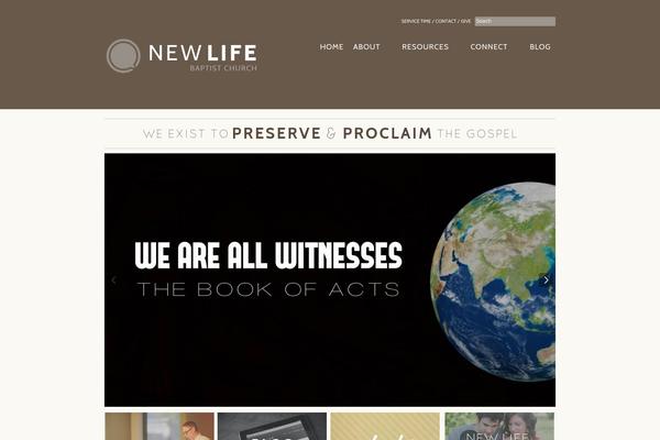 Newlife theme site design template sample