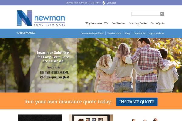 Newman theme site design template sample