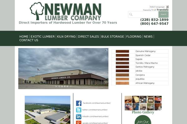 newmanlumber.com site used Newman