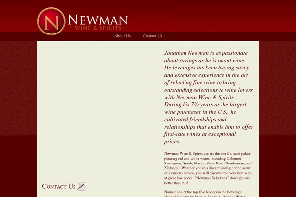 newmanwine.com site used Newman_theme