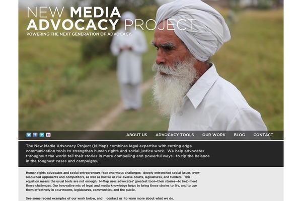newmediaadvocacy.org site used Mirza