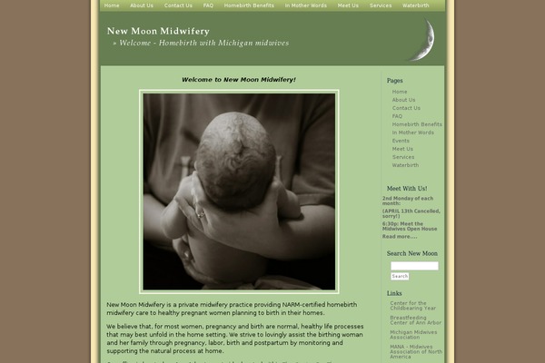 newmoonmidwifery.com site used SoftGreen