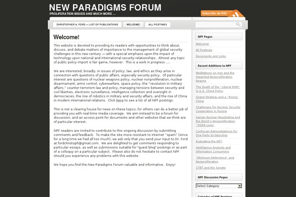 WordPress website example screenshot