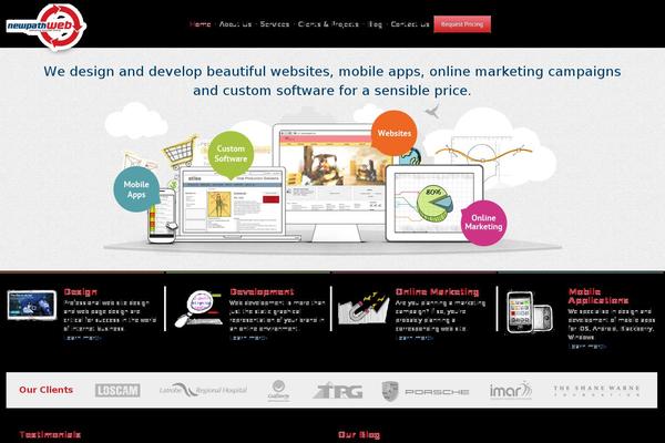 newpathweb theme websites examples