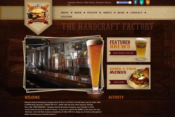 newportbeachbrewingcompany.com site used Newportbeach